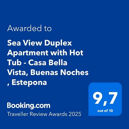 Apartment Sea View Penthouse With Hot Tub - Casa Bella Vista, Buenas Noches , Estepona