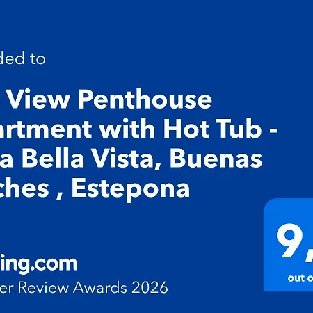 Sea View Penthouse With Hot Tub - Casa Bella Vista, Buenas Noches , * Estepona